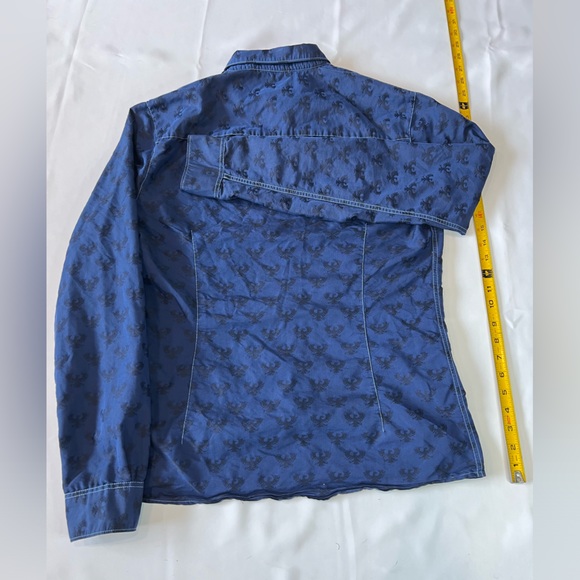 Armani Jeans Dark Blue Dress-Shirt - Picture 3 of 3